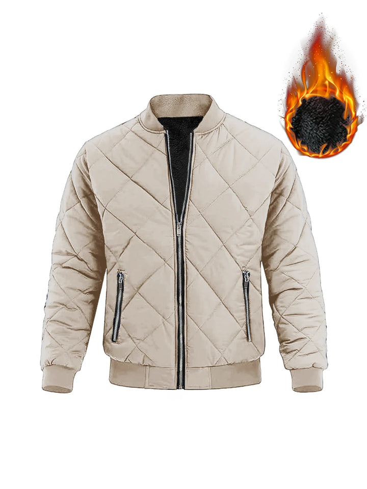 Diamond-Quilted Bomber Jacket alternate view 9