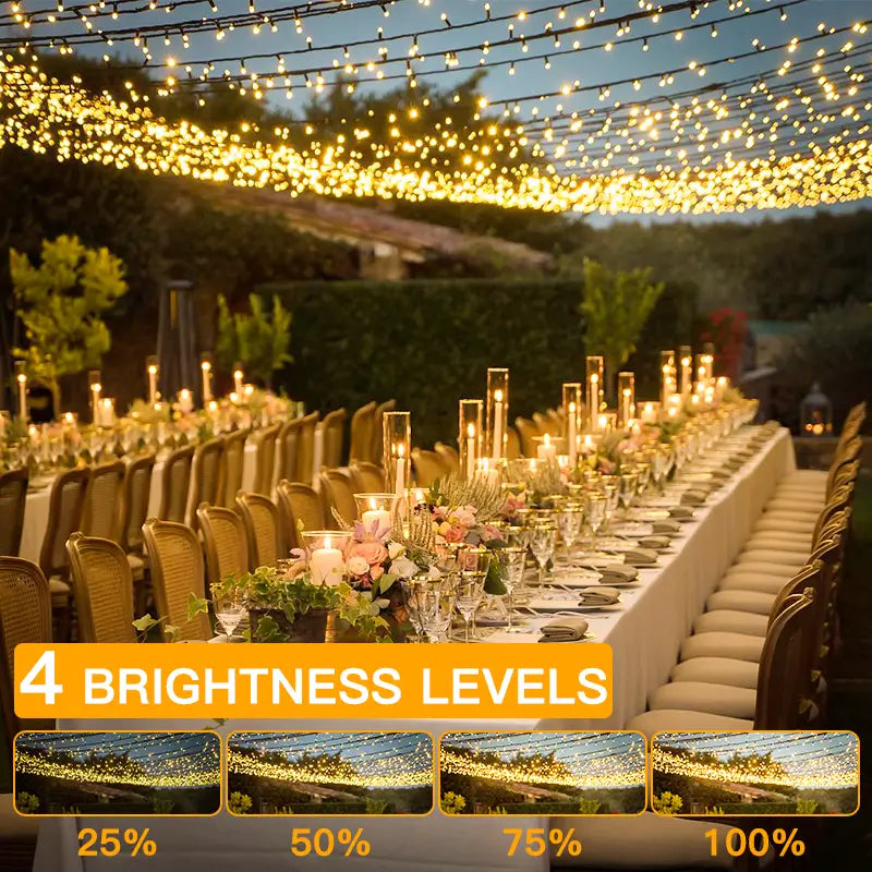 Wedding String Lights dimmable brightness levels