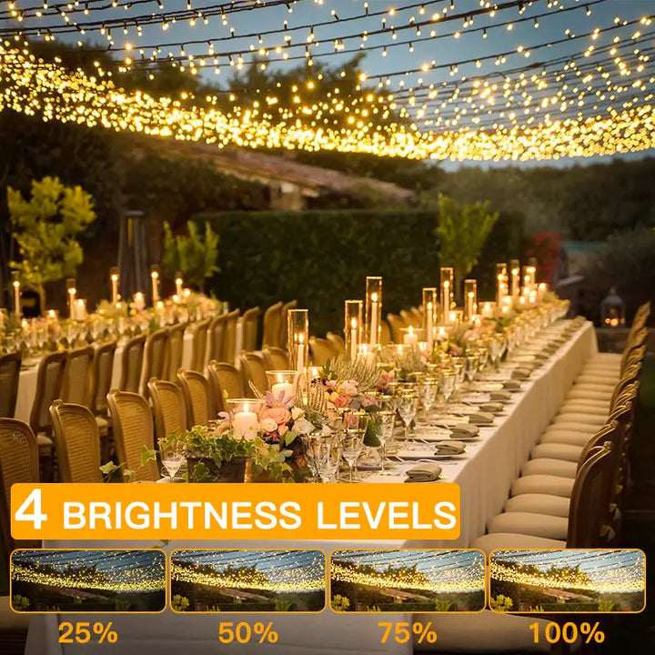 Wedding String Lights dimmable brightness levels