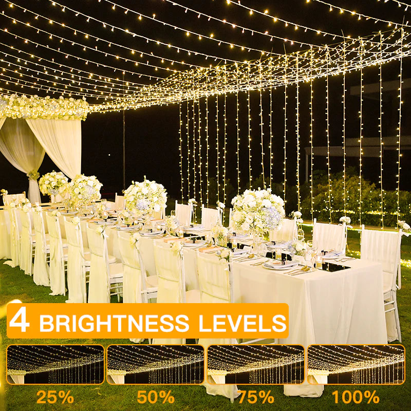 String Lights dimmable tent lighting