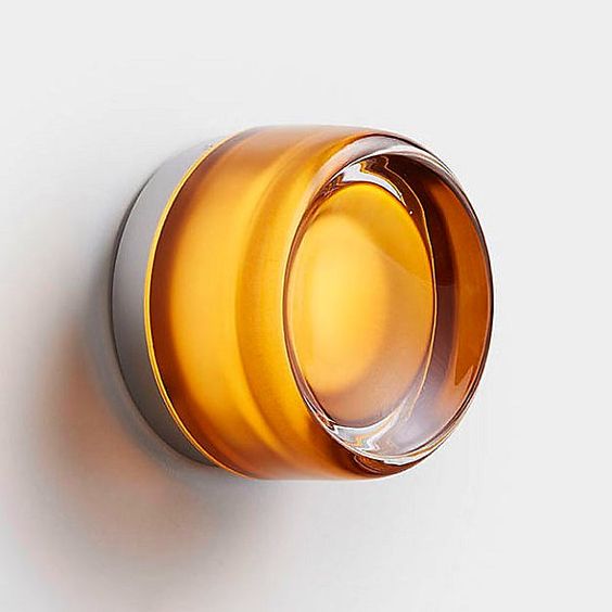 Dimpled Glass Wall Sconce detail view