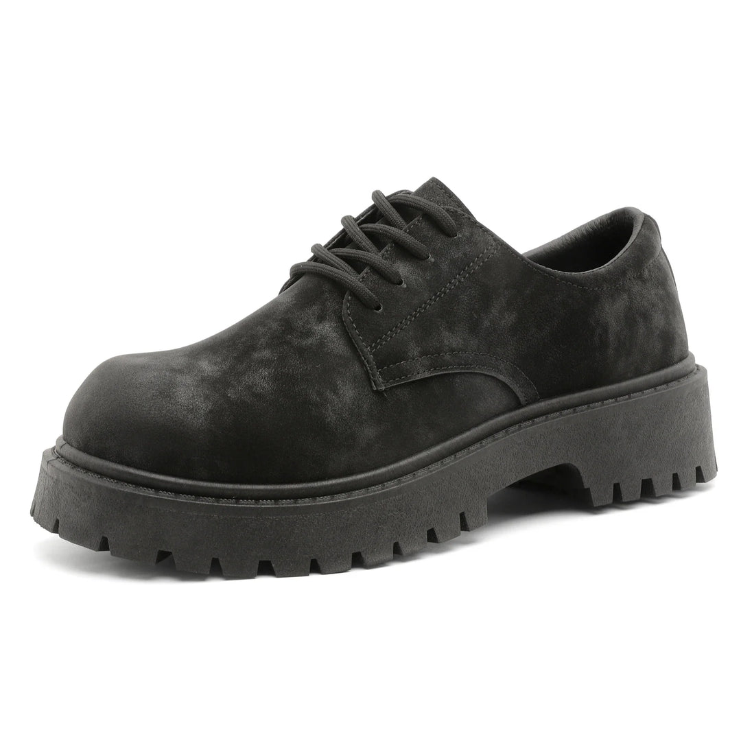 Distressed Lace-Up Derby Boots alternate view 4
