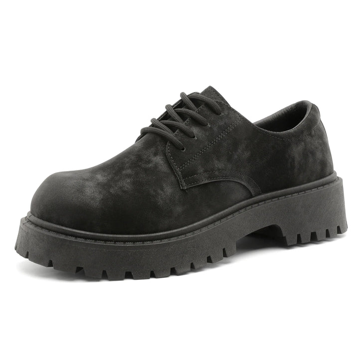 Distressed Lace-Up Derby Boots alternate view 4