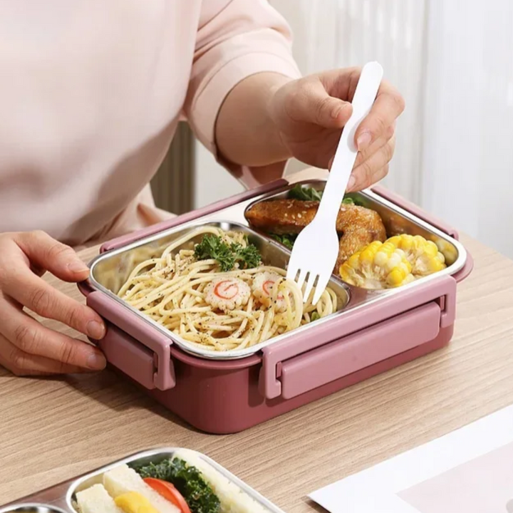 Divided Steel Lunch Container color options