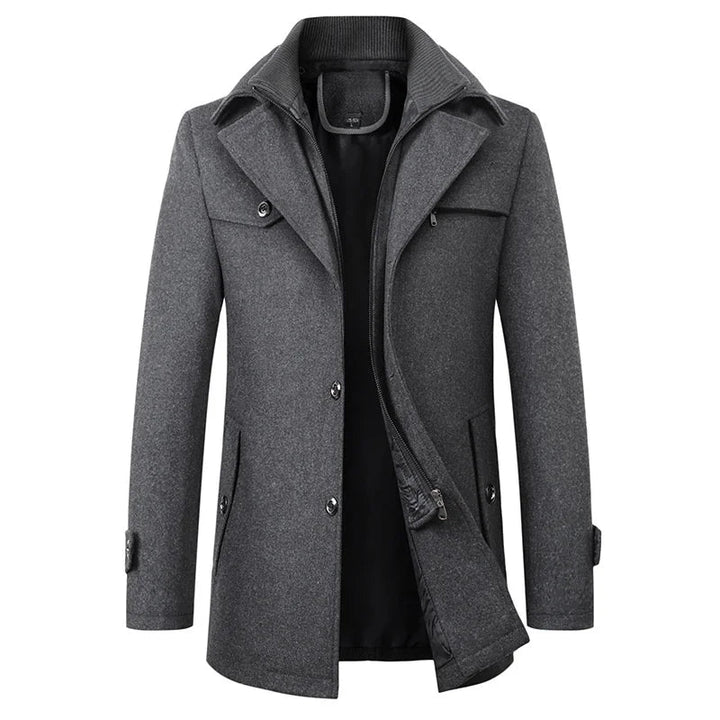 Brown Winter Coat detail view