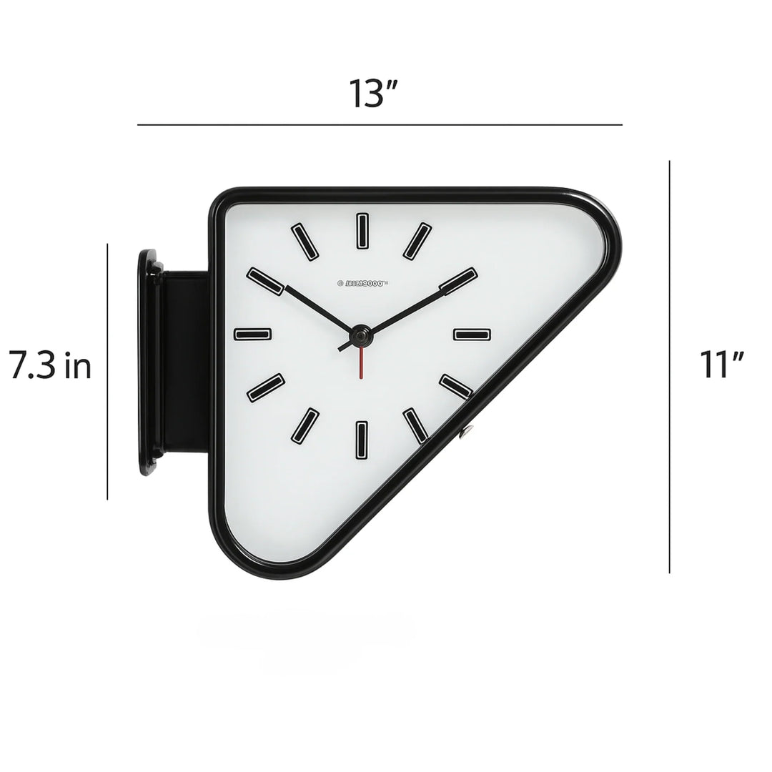 Double-Sided Triangle Wall Clock dimensions diagram