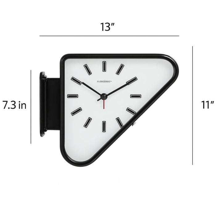 Double-Sided Triangle Wall Clock dimensions diagram
