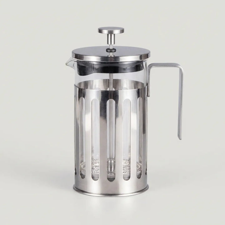 Silver Glass Coffee Brewer front view