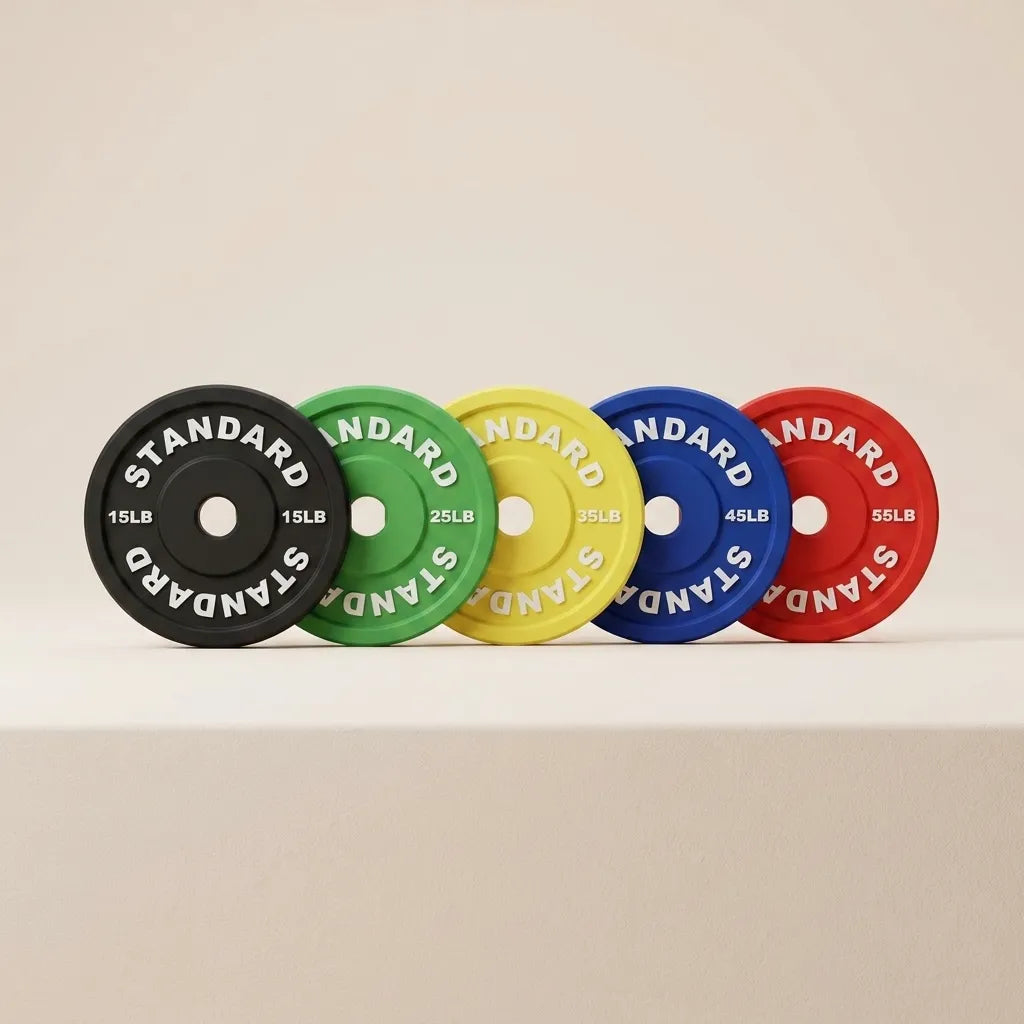 Barbell Plate Coaster Set full color lineup