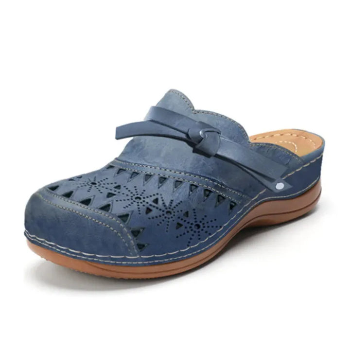 Blue Orthopedic Slip-On Clogs front view