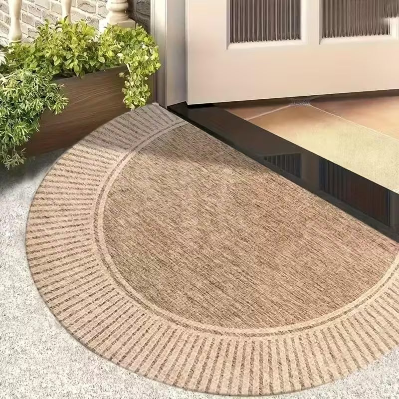 Handwoven Semicircle Entry Mat lifestyle