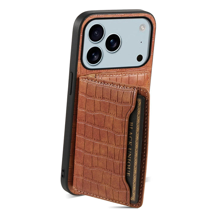 Snakeskin Leather Phone Case back view