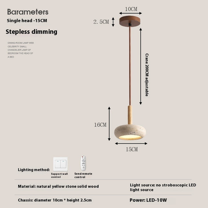 Modern Marble Chandelier side view