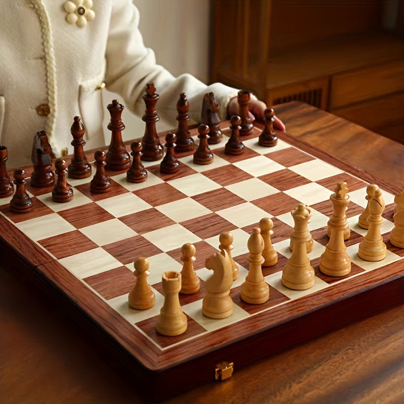 Premium Wooden Chess Set: Classic Tournament Board for Strategic Family Fun