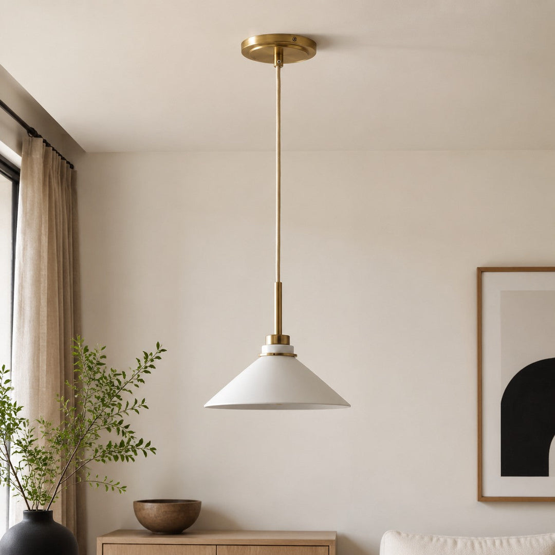 Farmhouse Cone Pendant Light, kitchen island installation