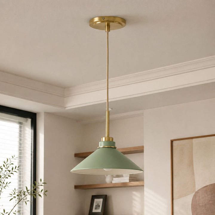 Farmhouse Cone Pendant Light, entryway installation