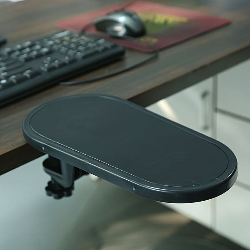 Faux Leather Armrest Cushion mounted on desk lifestyle