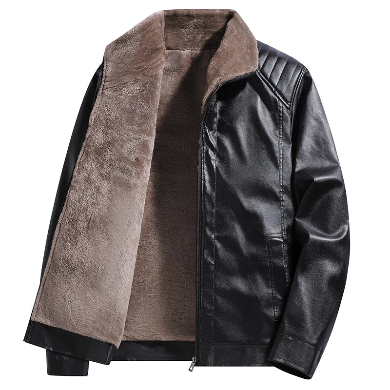 Faux Leather Moto Jacket alternate view 3