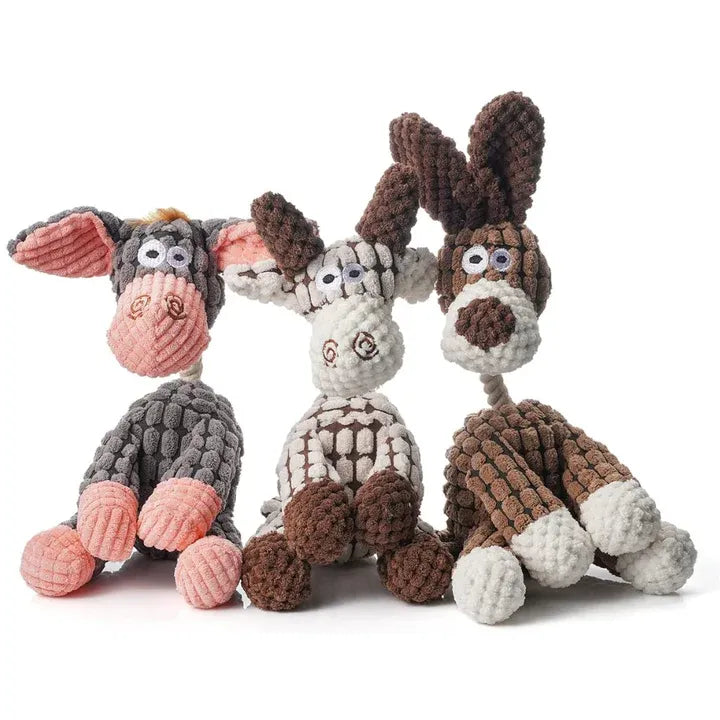 Velvet Plush Squeaker Chew Toy