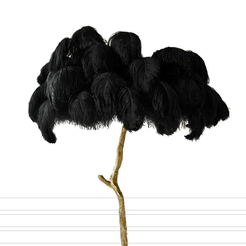Feather Resin LED Floor Lamp product photo