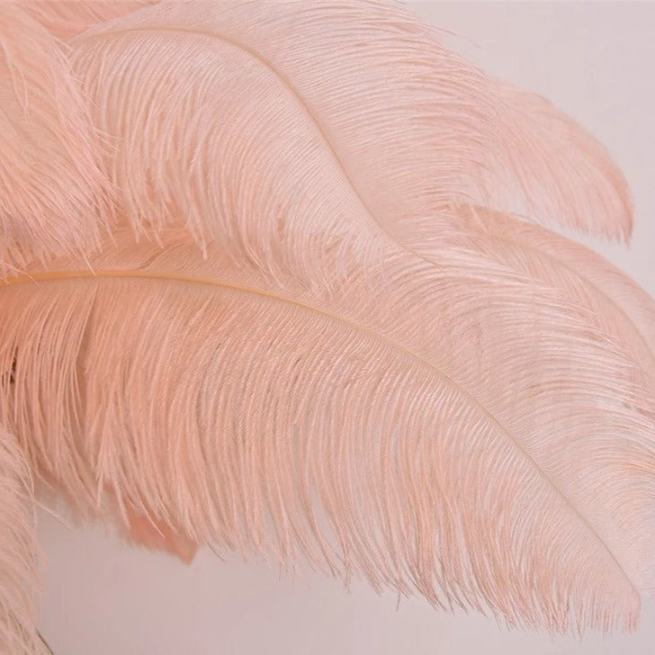 Feather Resin LED Floor Lamp side view