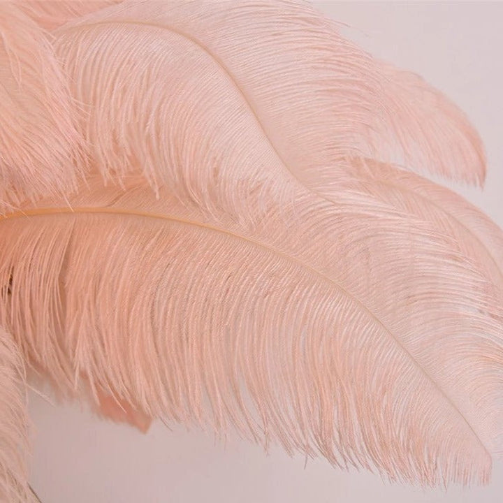 Feather Resin LED Floor Lamp side view