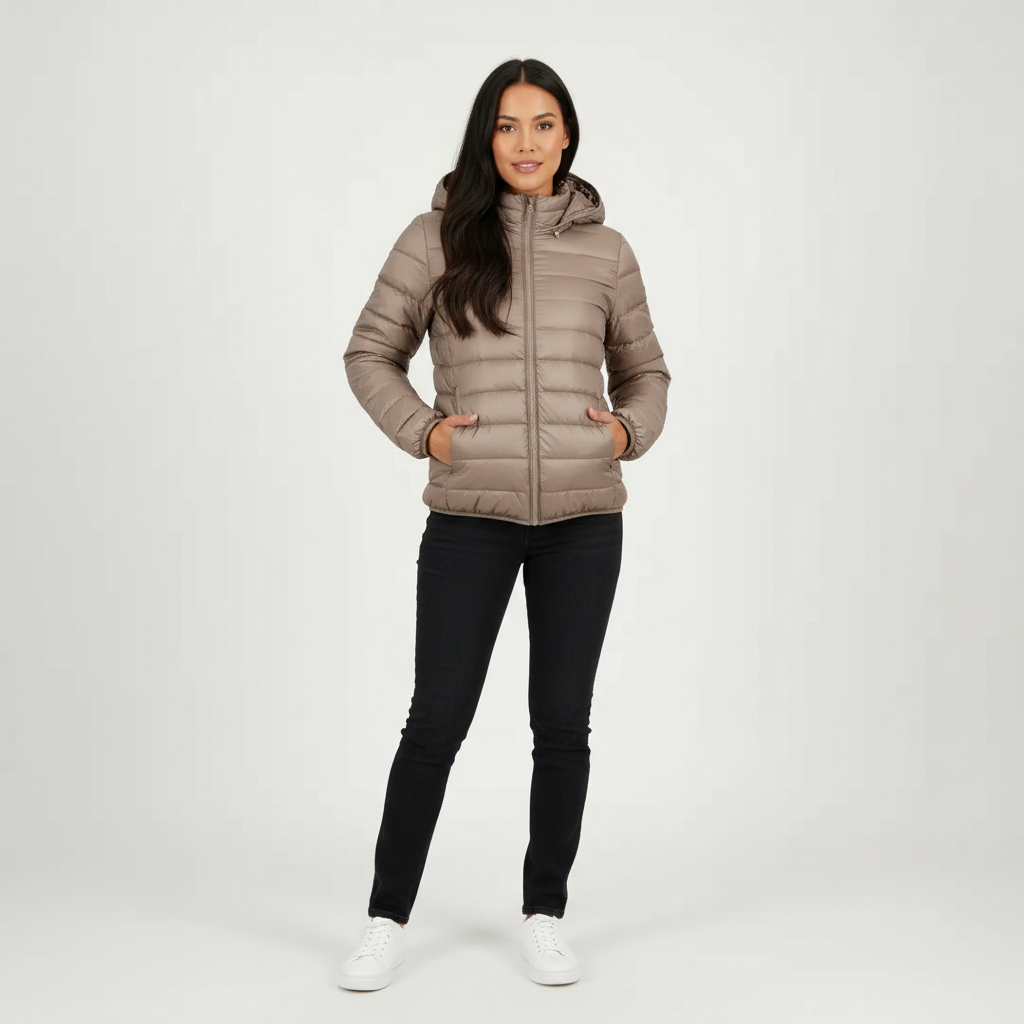 Fitted Insulated Puffer Jacket alternate view 12