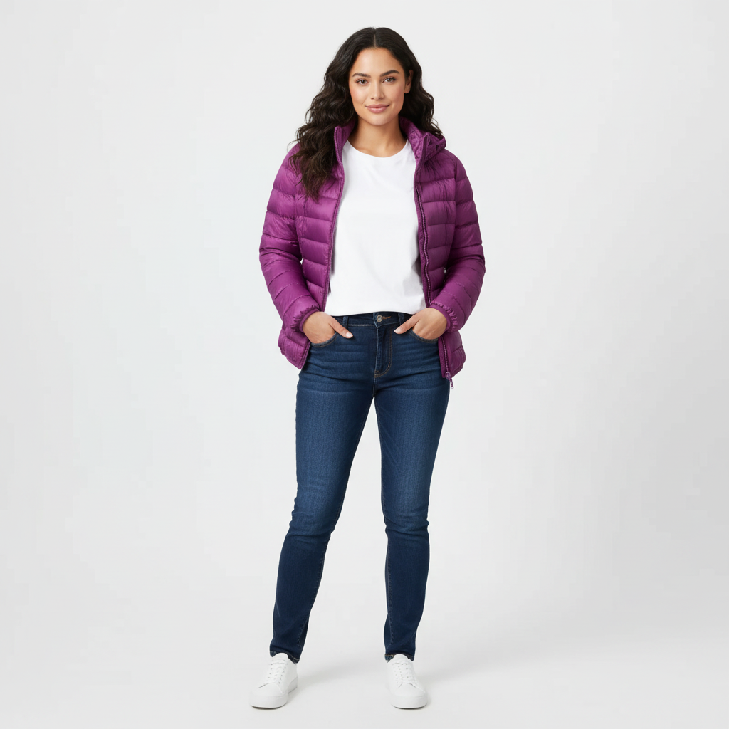 Fitted Insulated Puffer Jacket alternate view 16
