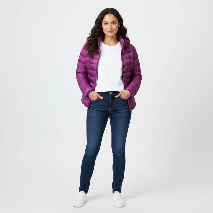 Fitted Insulated Puffer Jacket alternate view 16