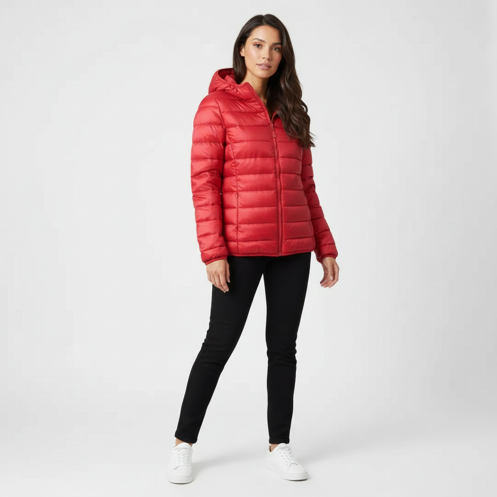 Fitted Insulated Puffer Jacket alternate view 4