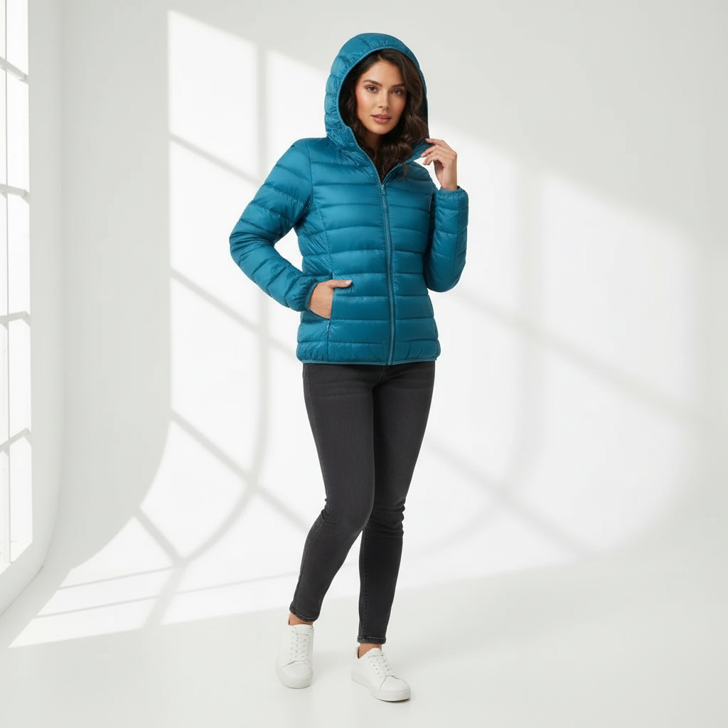 Fitted Insulated Puffer Jacket alternate view 8