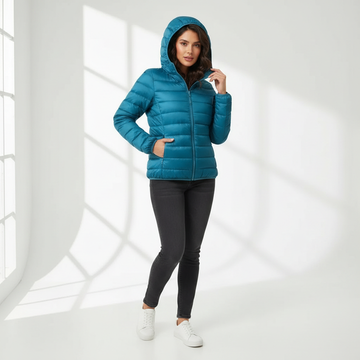 Fitted Insulated Puffer Jacket alternate view 8