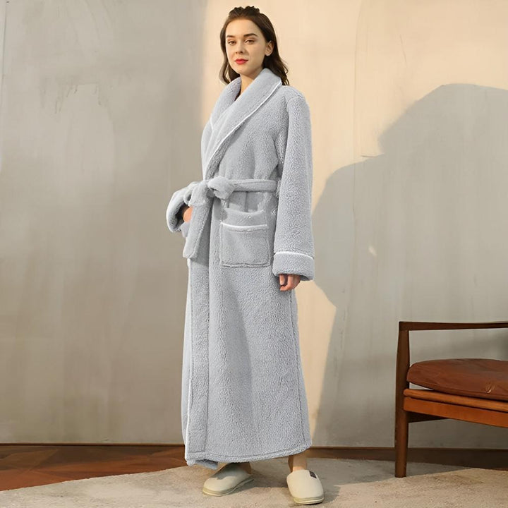 Flannel Shawl-Collar Robe size guide