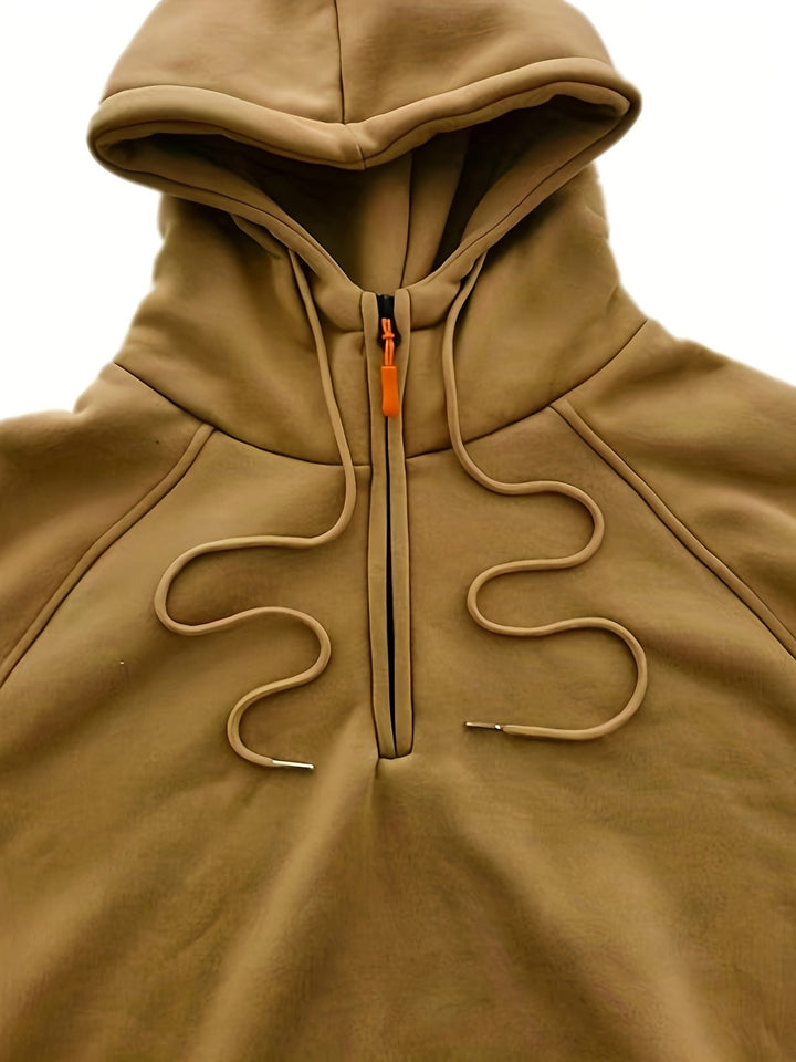 Fleece Quarter Zip Hoodie detail view 10
