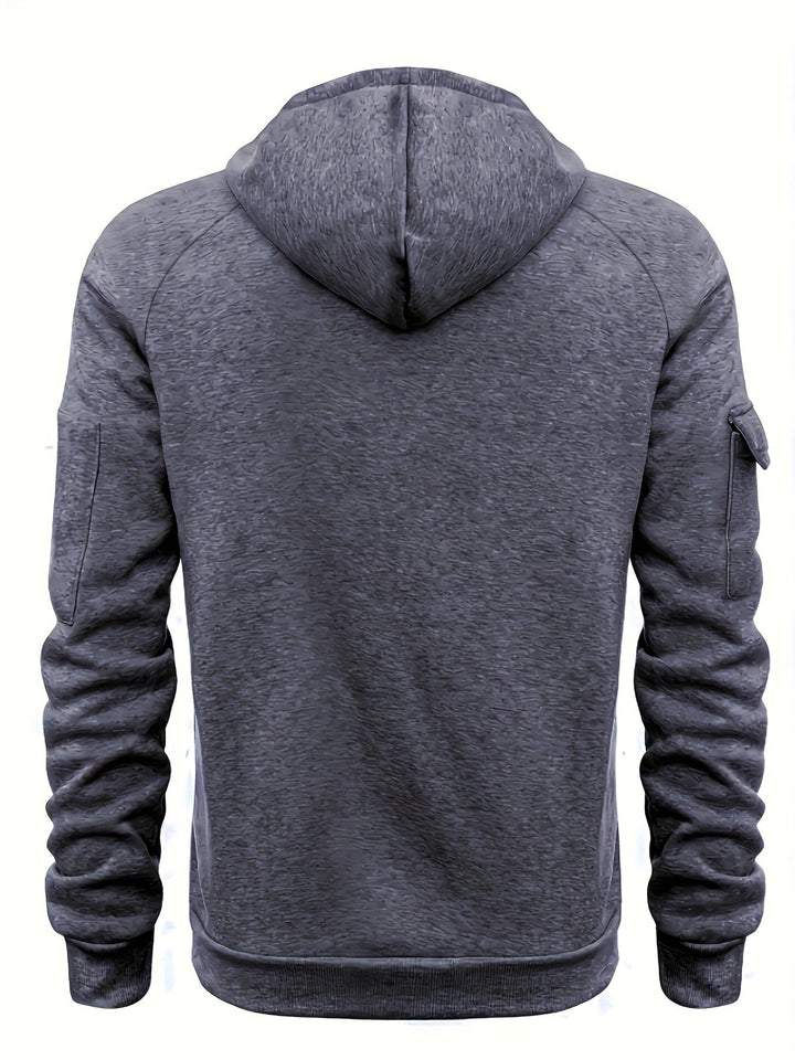 Fleece Quarter Zip Hoodie detail view 11
