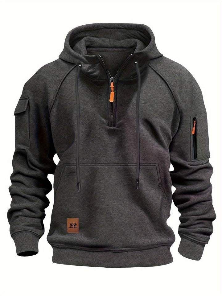 Fleece Quarter Zip Hoodie detail view 12