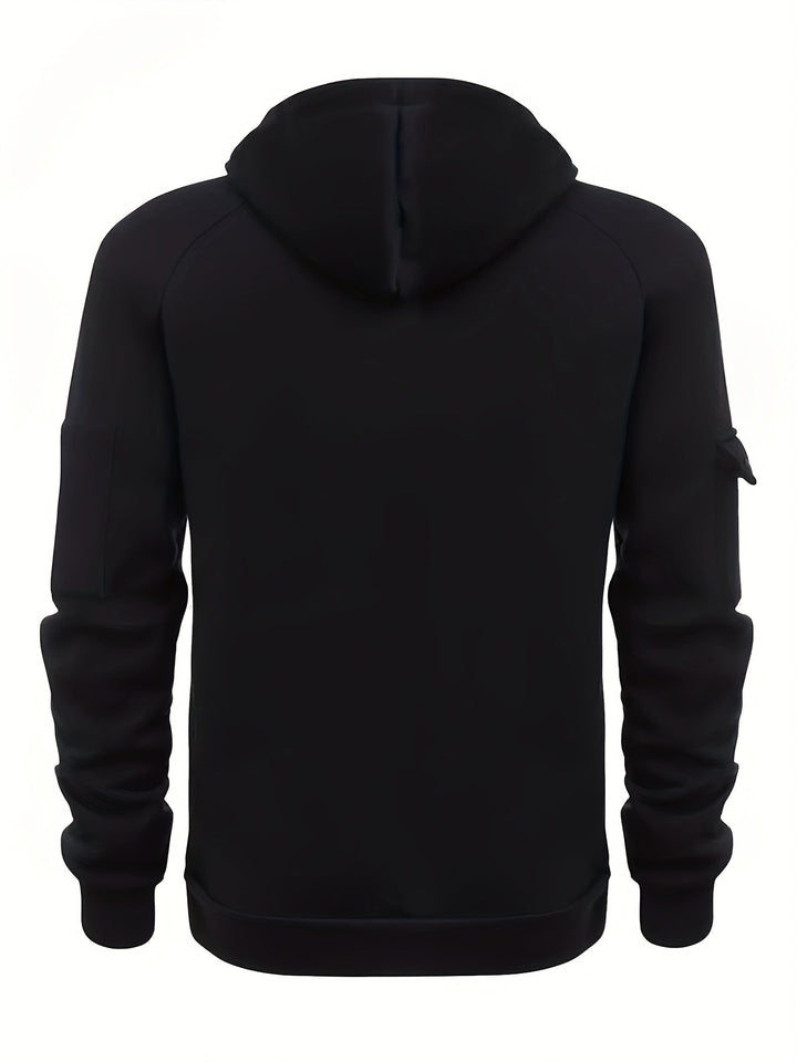 Fleece Quarter Zip Hoodie detail view 1