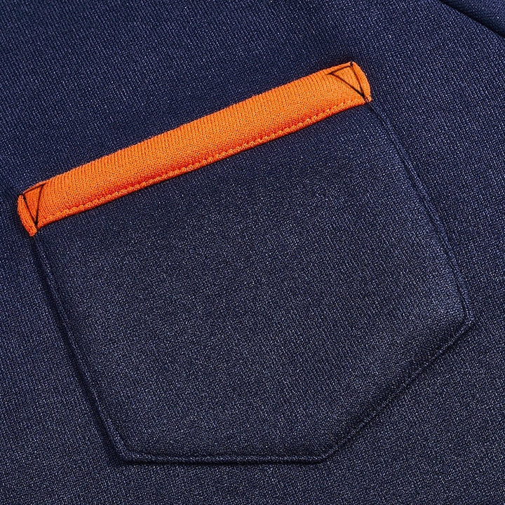 Fleece Quarter-Zip Sweatshirt chest pocket detail