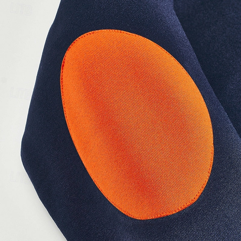 Fleece Quarter-Zip Sweatshirt elbow patch detail