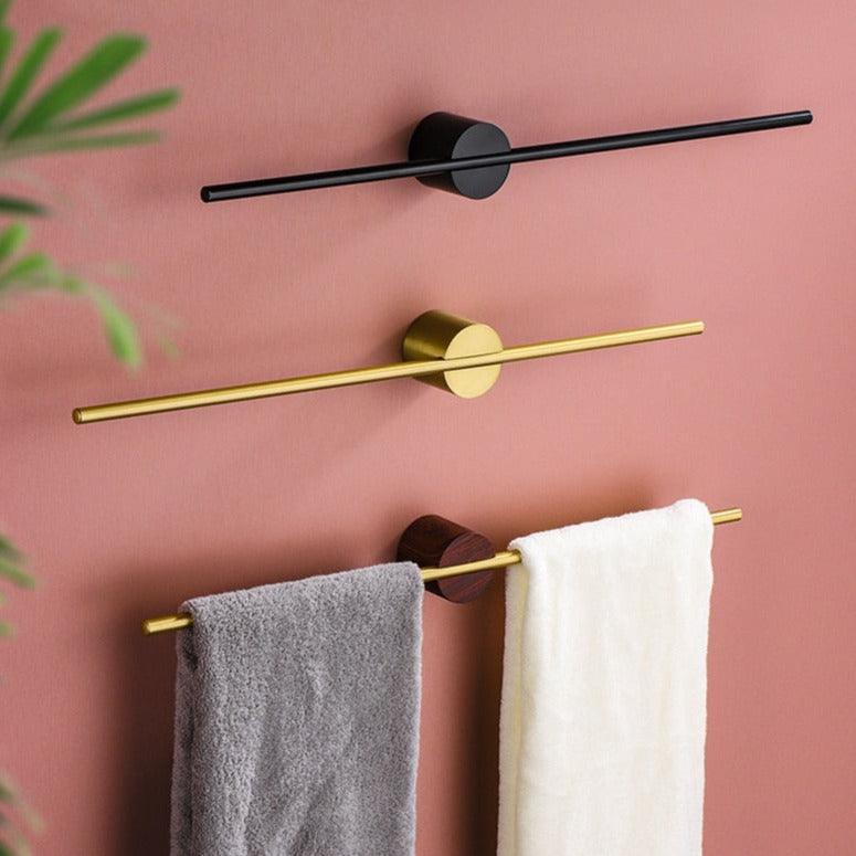 Freestanding Brushed Aluminum Towel Rack product view 3