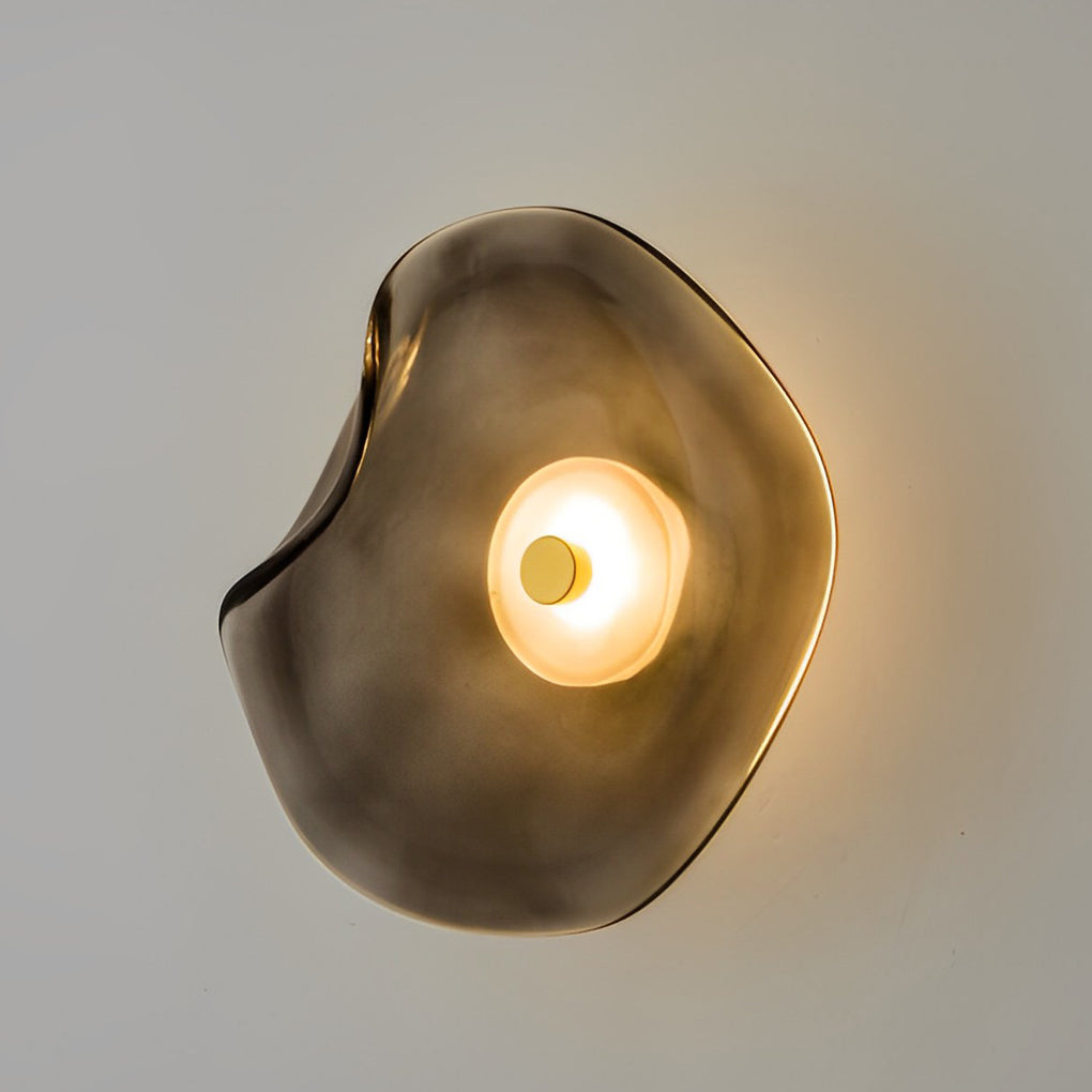 Frosted Glass Wall Sconce front view