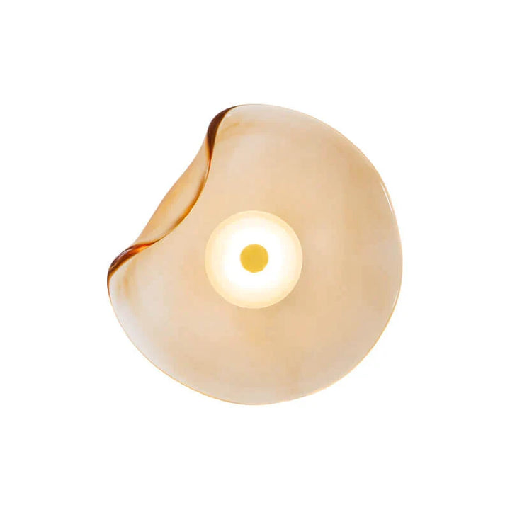 Amber Frosted Glass Wall Sconce dimension diagram