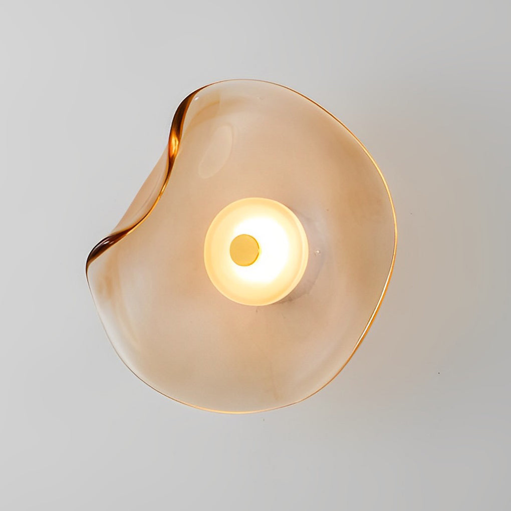 Frosted Glass Wall Sconce angled view
