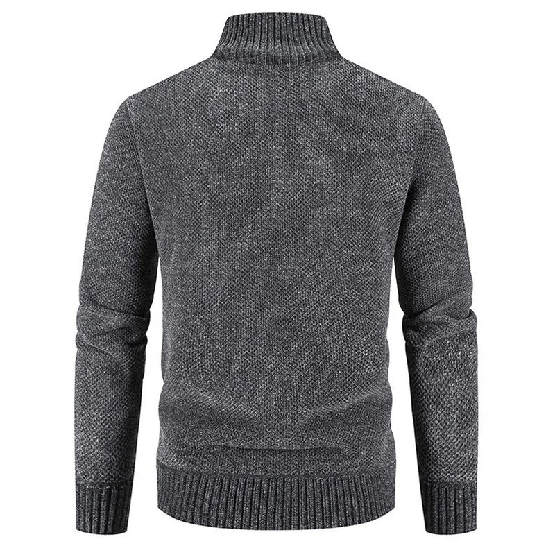 Full-Zip Stand-Collar Cardigan alternate view 3