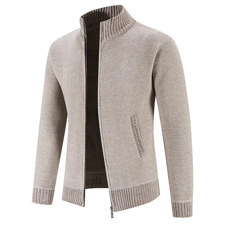 Full-Zip Stand-Collar Cardigan alternate view 5