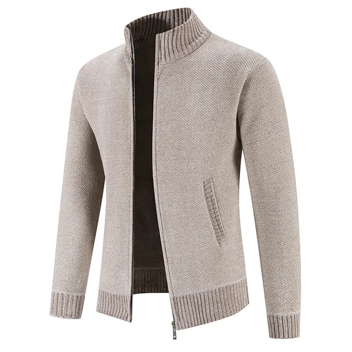 Full-Zip Stand-Collar Cardigan alternate view 8
