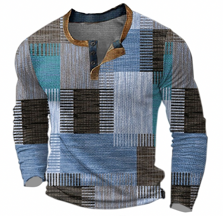 Green Henley Sweatshirt detail view