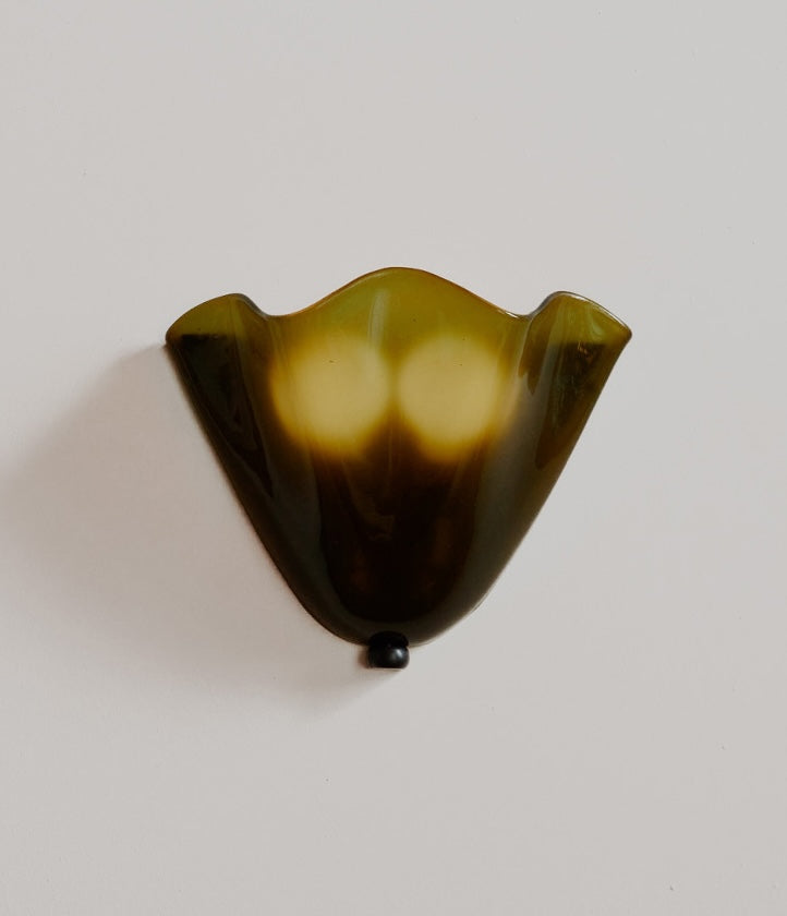 Glass Dome Wall Sconce angled view