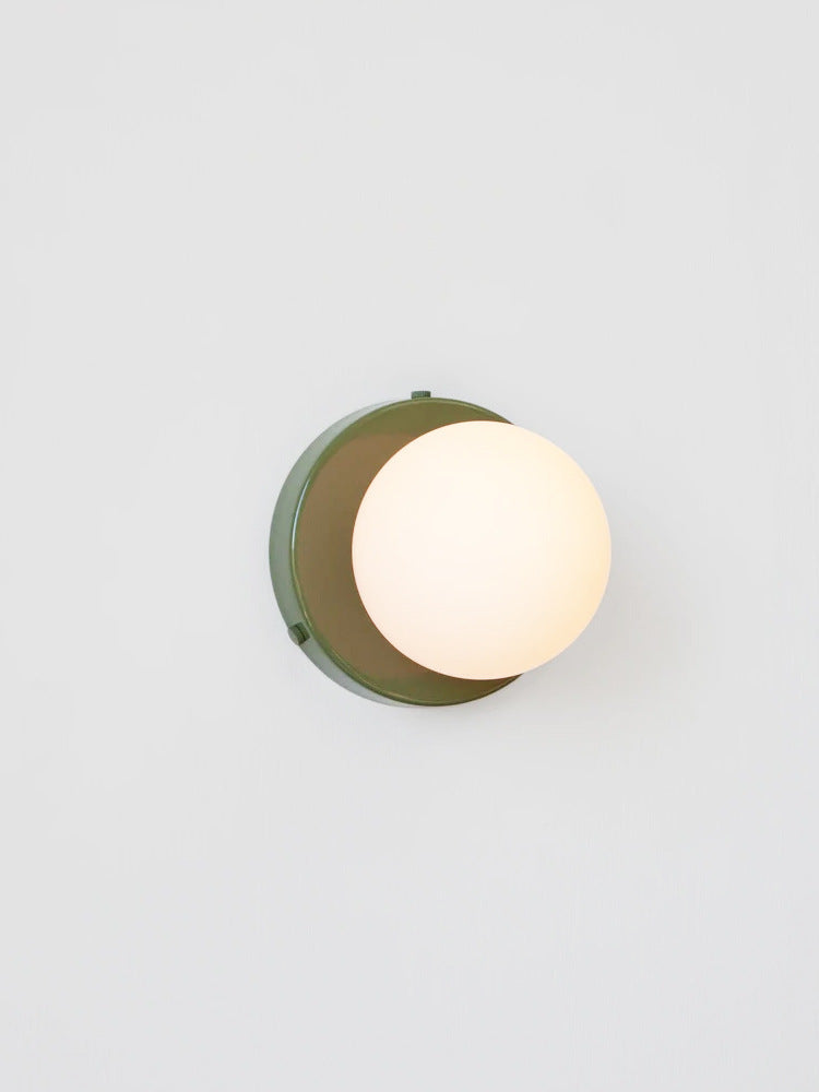 Glass Globe Wall Sconce dimension diagram