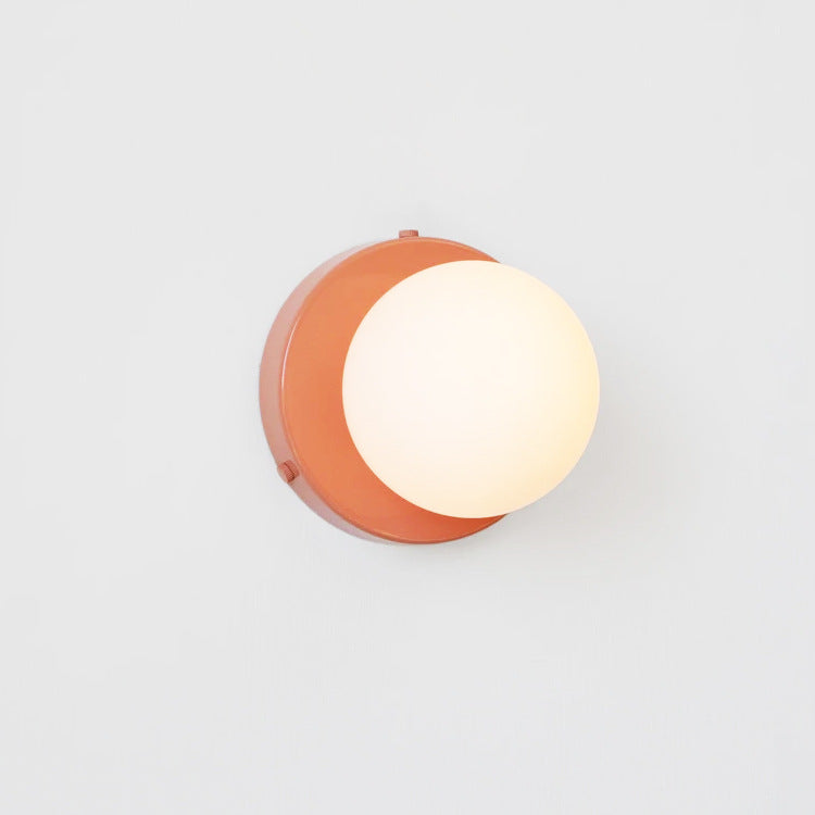 Glass Globe Wall Sconce angled view